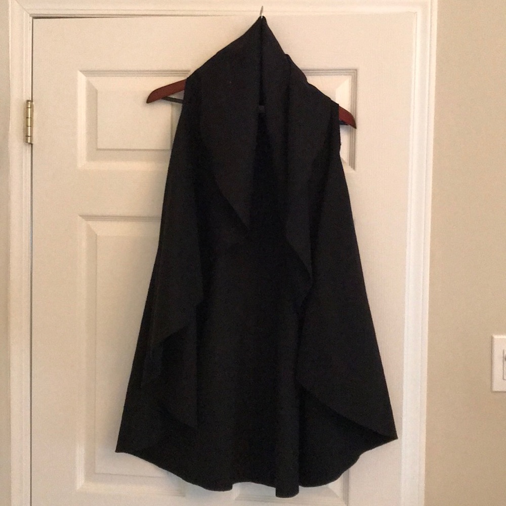 Drape front vest